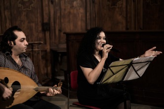 Italy, Turin, Chivasso, S.Maria degli Angeli church, Sakina Al Azami Ensemble (Morocco)